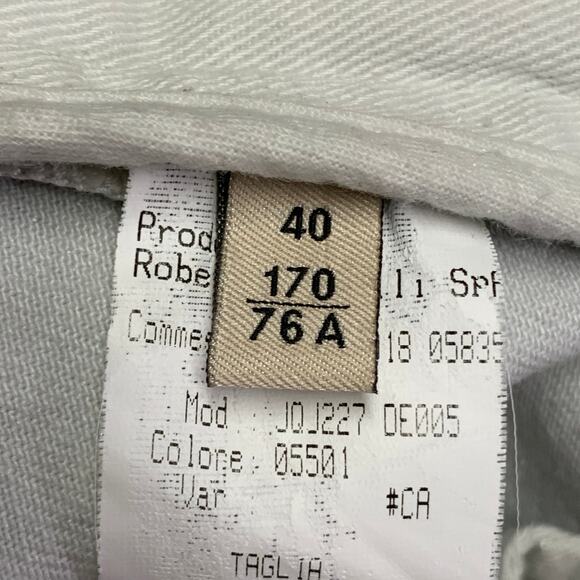 ROBERTO CAVALLI Size 4 Metallic Silver Coated Cotton Blend Skinny Jeans - Picture 6 of 7